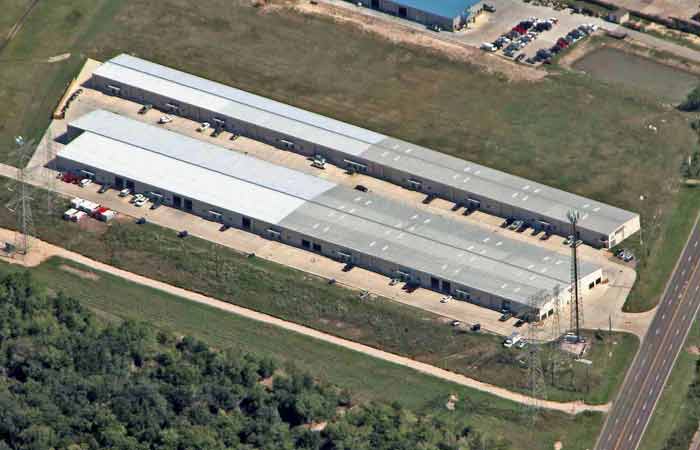 Warehouse aerial view