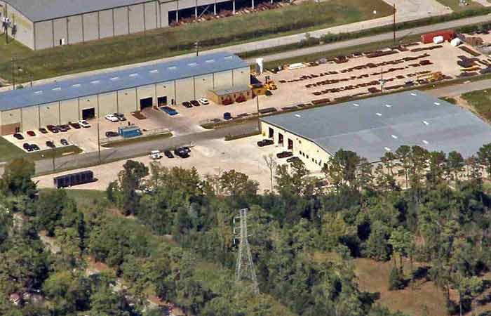 Warehouse aerial view