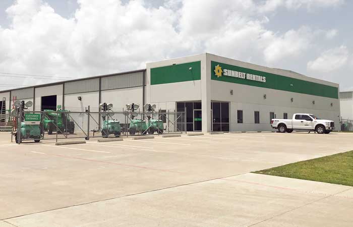 Sunbelt rentals industrial building